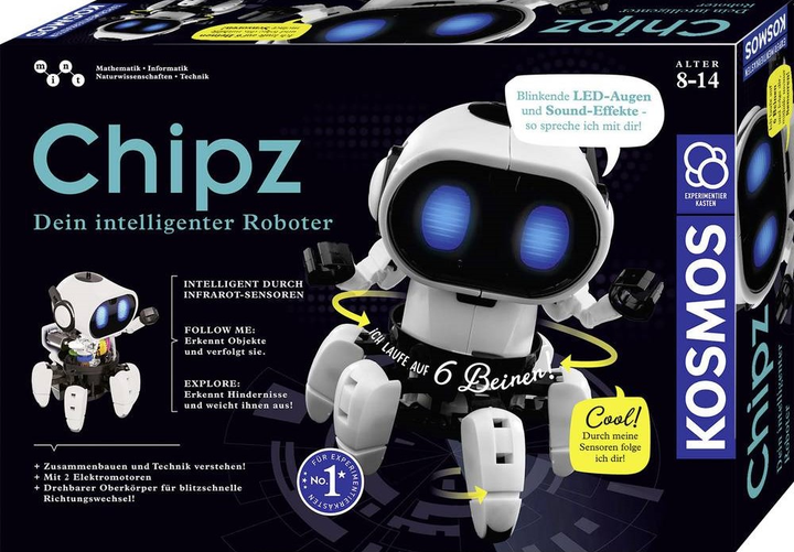 Robot ze sztuczną inteligencją Kosmos Chipz Twój inteligentny robot (4002051621001) - obraz 1