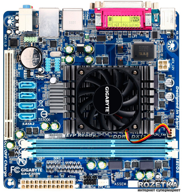 Материнская плата Gigabyte GA-E350N (AMD E-350, AMD A45, PCI) – фото ...