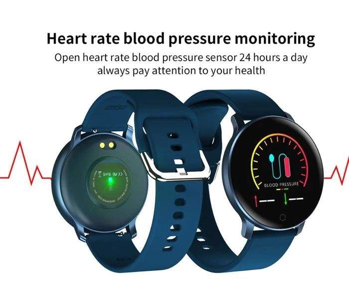 Смарт-годинник круглий Smart Watch X9-IP67 з фітнес функціями, тонометром, пульсометром Blue - зображення 8