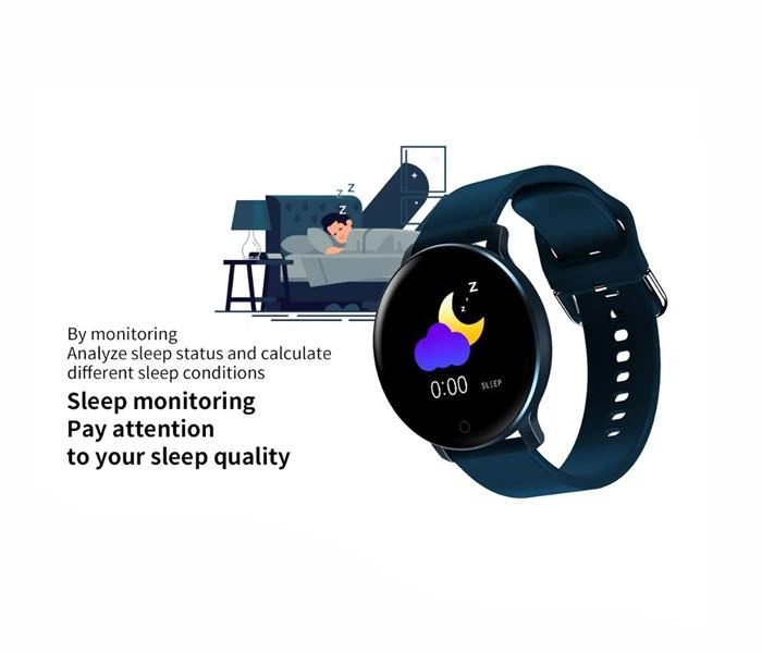 Смарт-годинник круглий Smart Watch X9-IP67 з фітнес функціями, тонометром, пульсометром Blue - зображення 9