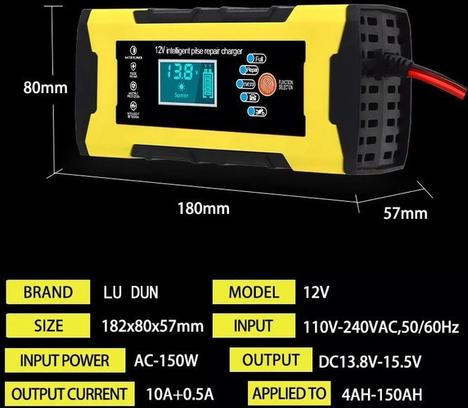 Импульсное зарядное устройство для АКБ XOKO 12V10A с функцией восстановления АКБ - изображение 4