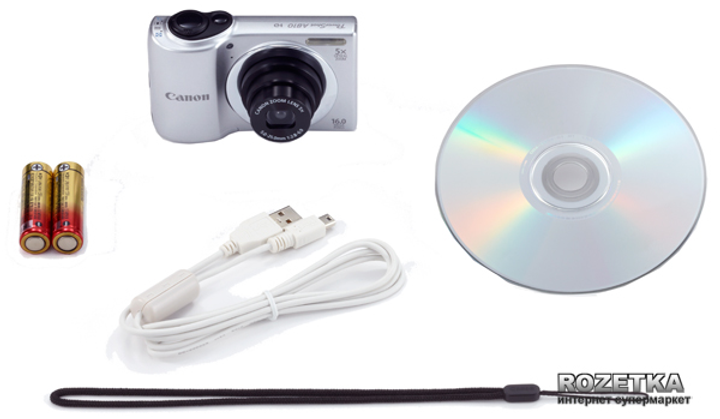 Фотоаппарат Canon PowerShot A810 Silver (6179B012) купить на