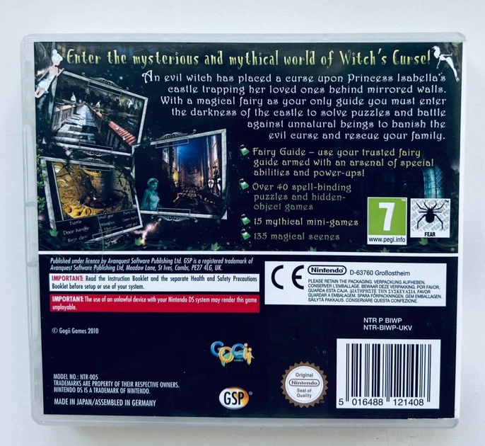 Princess Isabella A Witch's Curse,английская версия - картридж для Nintendo DS, Б/У - Фото 3 Princess Isabella A Witch's Curse,английская версия - картридж для Nintendo DS, Б/У - изображение 3