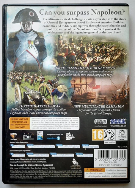 Napoleon Total War, английская версия - диск для PC, Б/У - изображение 3