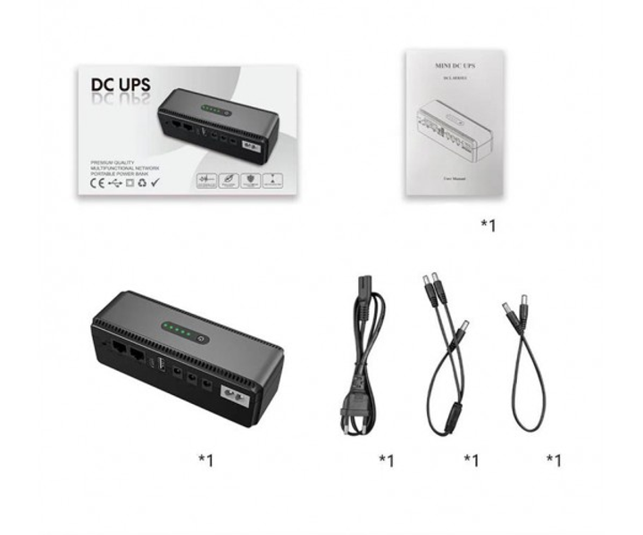 Джерело безперебійного живлення Yepo Smart DC-UPS 10400mAh DC-5V/9V/12V (UA-112485) - изображение 6