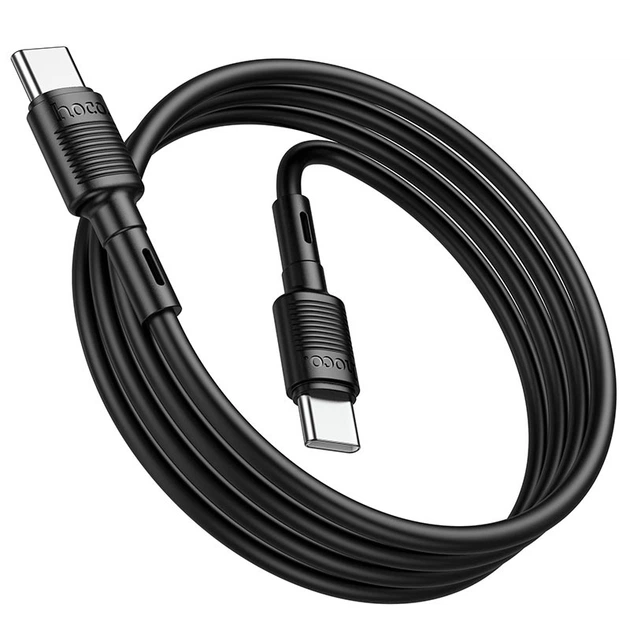 Кабель Hoco Type-C to Type-C Victory charging data cable X83 |1M, 60W, 3A| white - Фото 7 Кабель Hoco Type-C to Type-C Victory charging data cable X83 |1M, 60W, 3A| white - зображення 7