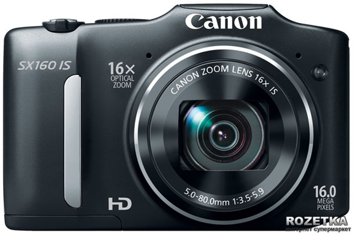 Фотоаппарат Canon PowerShot SX160 IS Black (6354B008) купить на ROZETKA ...