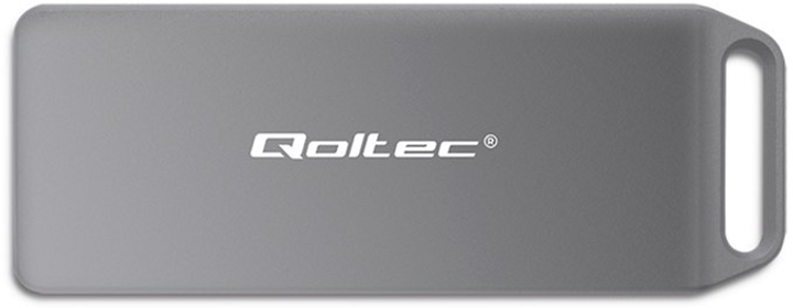 Kieszeń zewnętrzna Qoltec Mini M.2 SSD NVMe PCIe USB 3.1 2TB Grey (5901878522661) - obraz 1