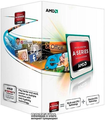 Процессор AMD Trinity A8-5500 3.2GHz/4MB (AD5500OKHJBOX) sFM2 BOX - изображение 1