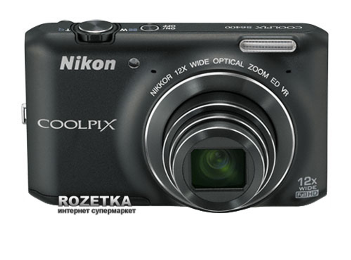 Фотоаппарат Nikon Coolpix S6400 Black (VNA191E1) купить на ROZETKA |  Отличная цена на Фотоаппарат Nikon Coolpix S6400 Black (VNA191E1) с  обзорами и отзывами покупателей