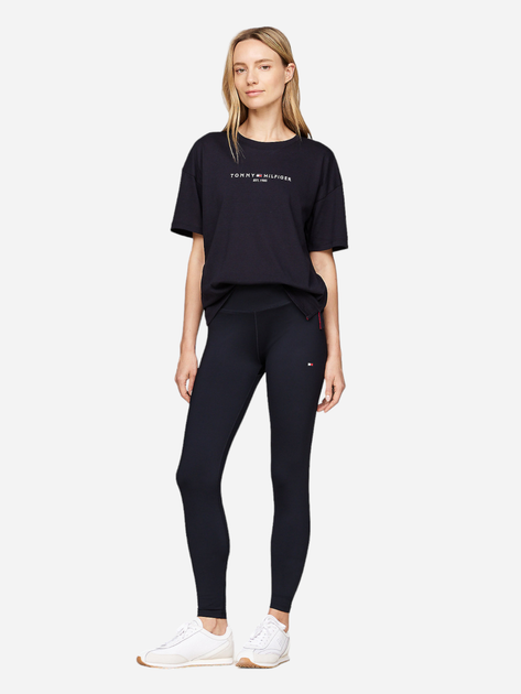 Футболка оверсайз жіноча Tommy Hilfiger WW0WW42067-DW5 XS Синя (8720636769233) - зображення 3