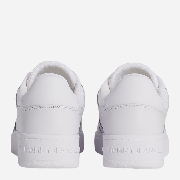 Sneakersy męskie skórzane Tommy Jeans EM0EM01395-YBR 41 Białe (8720646024940) - obraz 3