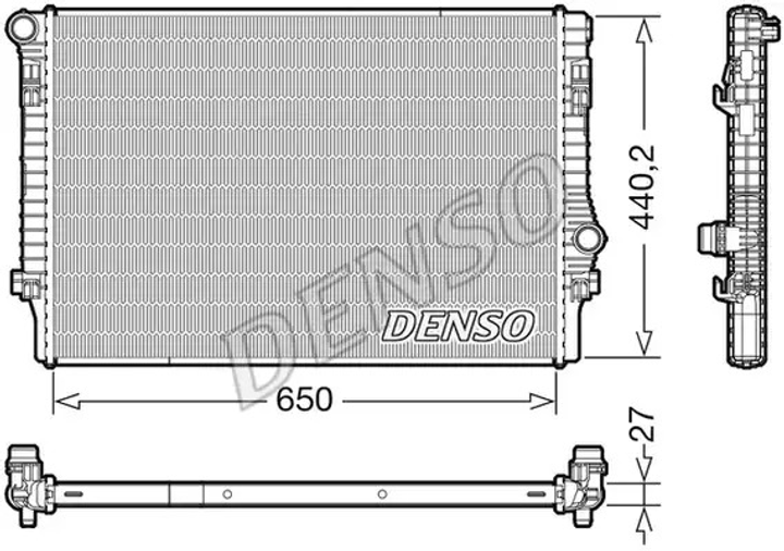 Радіатор охолодження двигуна SKODA KODIAQ, SEAT LEON, DENSO (DRM32049) - зображення 1