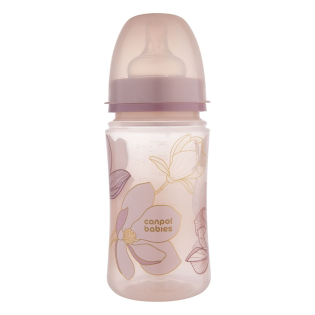 Пляшка антиколікова з широким отвором 240 мл Easystart GOLD - рожева Canpol babies 35/240_pin 5901691886292 - Фото 1 Пляшка антиколікова з широким отвором 240 мл Easystart GOLD - рожева Canpol babies 35/240_pin 5901691886292 - изображение 1