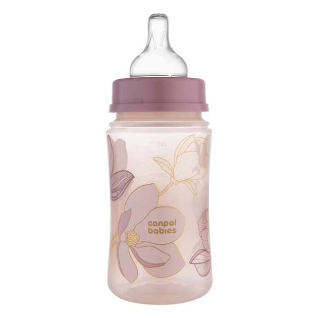 Пляшка антиколікова з широким отвором 240 мл Easystart GOLD - рожева Canpol babies 35/240_pin 5901691886292 - Фото 2 Пляшка антиколікова з широким отвором 240 мл Easystart GOLD - рожева Canpol babies 35/240_pin 5901691886292 - изображение 2