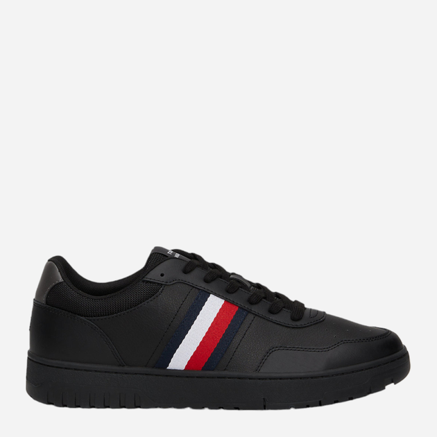 Sneakersy męskie skórzane Tommy Hilfiger FM0FM05116-BDS 42 Czarne (8720636822839) - obraz 1