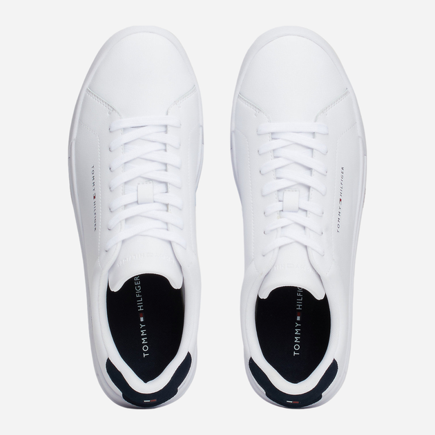 Sneakersy męskie skórzane Tommy Hilfiger FM0FM05297-0LE 44 Białe (8720636835549) - obraz 4