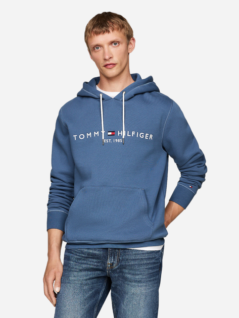 Bluza męska z kapturem kangurka Tommy Hilfiger MW0MW11599-DBZ XL Granatowa (8720637113974) - obraz 1