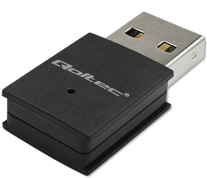 Adapter Wi-Fi Qoltec Ultra Fast Mini Wireless USB Wi-Fi/Bluetooth Black (5901878569895) - obraz 4