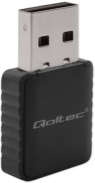 Wi-Fi адаптер Qoltec Ultra Fast Dual Band Mini Wireless USB Wi-Fi/Bluetooth Black (5901878569888) - зображення 3