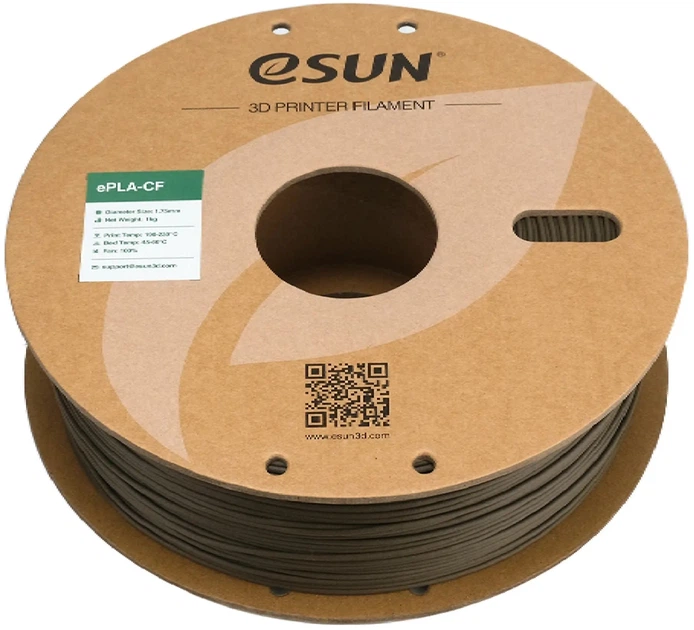 Filament eSUN ePLA-CF do drukarki 3D 1 kg 1.75 mm Brązowy (6922572204706) - obraz 3