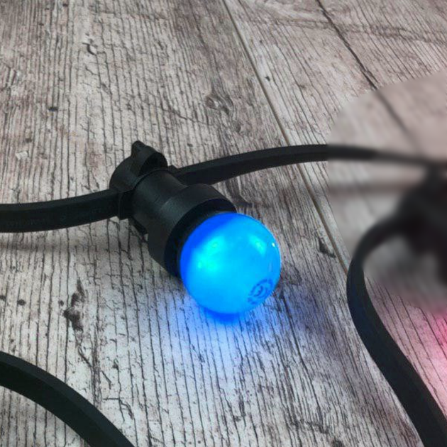 Светодиодная лампа для уличной ретро гирлянды Белт-лайт, Е27, 3W, 220V, IP68, Голубой - изображение 4