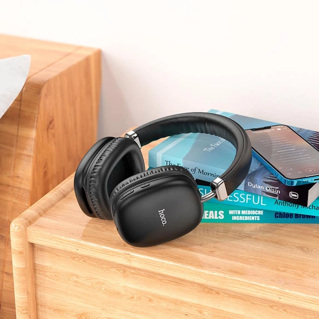 Навушники Hoco wireless headphones W35 |BT5.3, AUX/TF, 40h| - Фото 4 Навушники Hoco wireless headphones W35 |BT5.3, AUX/TF, 40h| - зображення 4