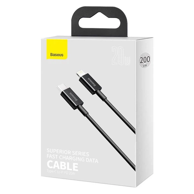 Кабель BASEUS Type-C to Lightning Superior Series Fast Charging Data Cable |2m, 20W| (CATLYS-C03) - изображение 3