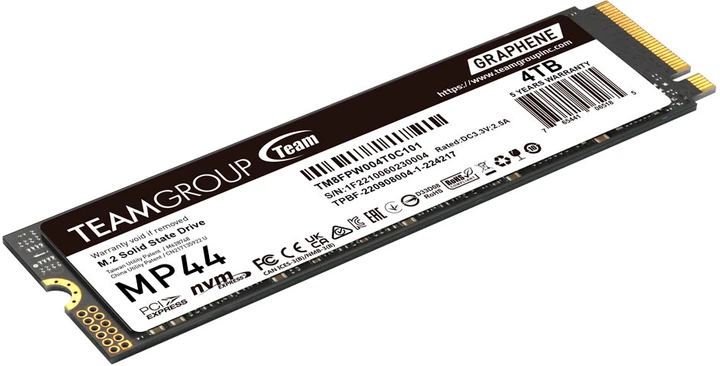 SSD диск Team Group MP44 4TB M.2 2280 PCIe 4.0 x4 3D NAND TLC (TM8FPW004T0C101) - изображение 4