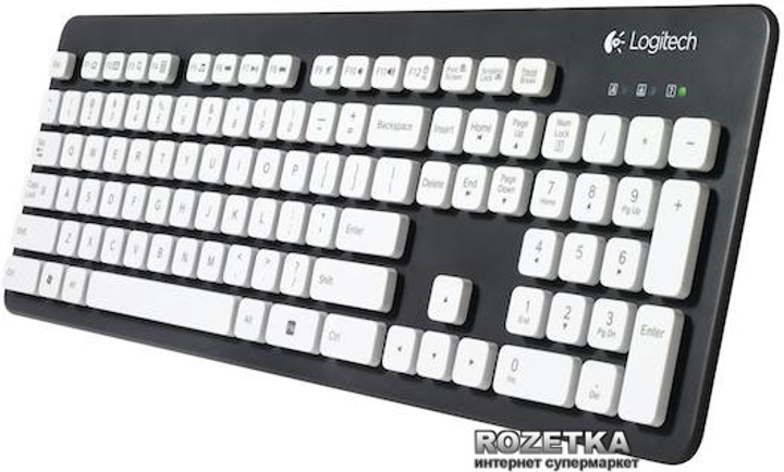 Клавиатура проводная Logitech Washable K310 USB Black/White (920-004061 ...