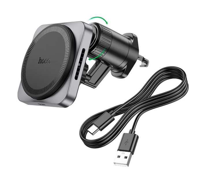 Автодержатель - беспроводное зарядное магсейф HOCO HW15 MagSafe 15W - изображение 5