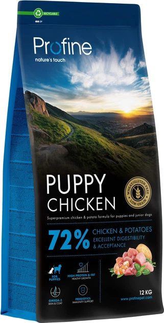 Корм сухой Profine Puppy Chicken and Potatoes для щенков и юниоров