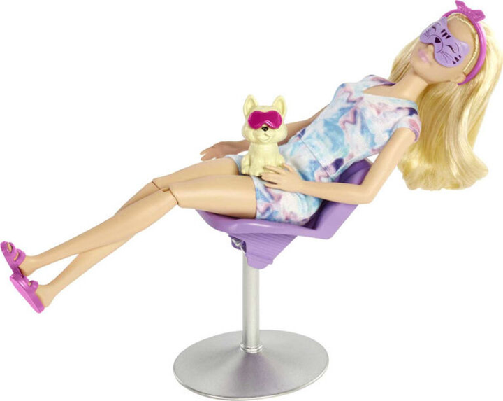 Лялька з аксесуарами Barbie Sparkle Mask Spa Day 29 см (194735014774) - зображення 5