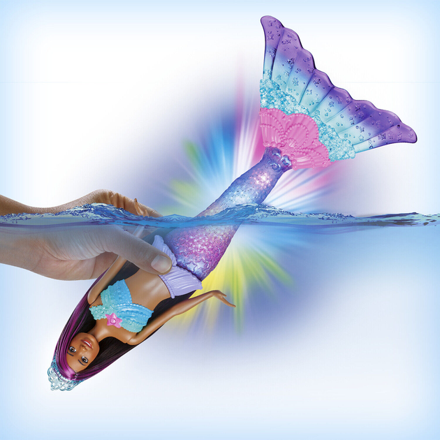 Lalka Barbie Dreamtopia Twinkle Lights Mermaid 29 cm (194735024360) - obraz 5