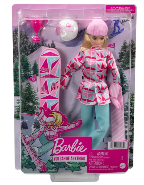 Lalka z akcesoriami Mattel Barbie Winter Sports Snowboarder 30 cm (194735015634) - obraz 1