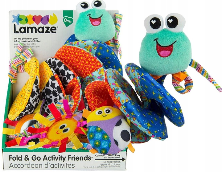 Розвиваюча іграшка Tomy Lamaze Fold & Go Activity Friends (796714271873) - зображення 2