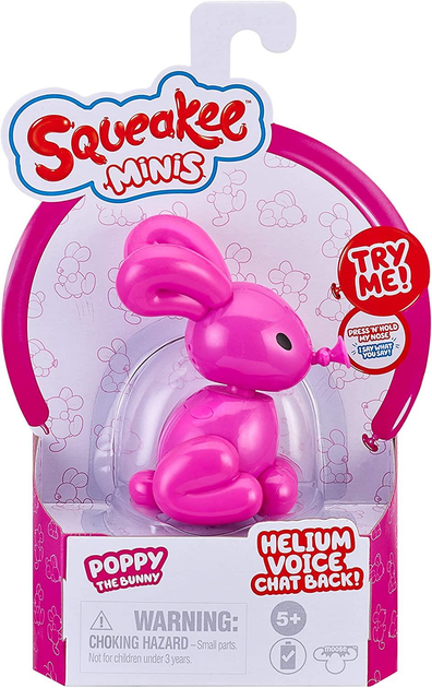 Інтерактивна іграшка Squeakee Minis Balloon Poppy Bunny (630996123041) - зображення 1