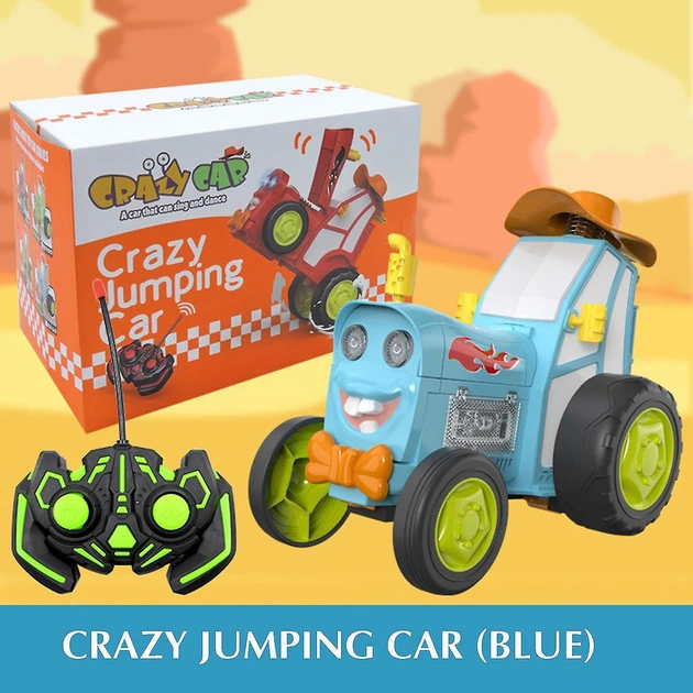 Весёлый Трактор на Радиоуправлении Crazy Jumping Car /На пульте управления /Танцующий Синий Трактор - изображение 9