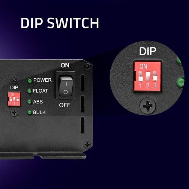 Зарядний пристрій Qoltec Smart Monolith charger for LiFePO4 AGM GEL SLA 40A 12V (5901878519562) - зображення 10