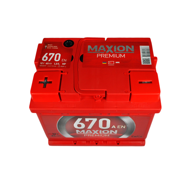 Автомобільний акумулятор Maxion Premium TR 65Аh 670A L+ (L2) - зображення 2