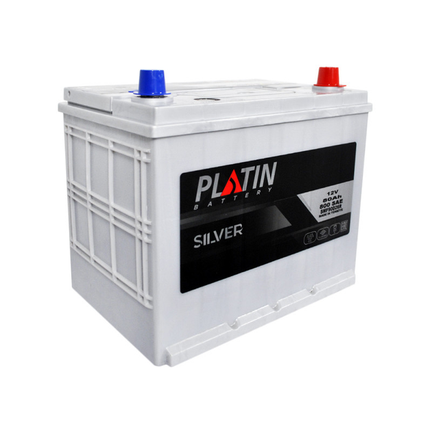 Автомобільний акумулятор PLATIN Silver Asia SMF 80Ah 800A R+ (N50) н.к. - зображення 3