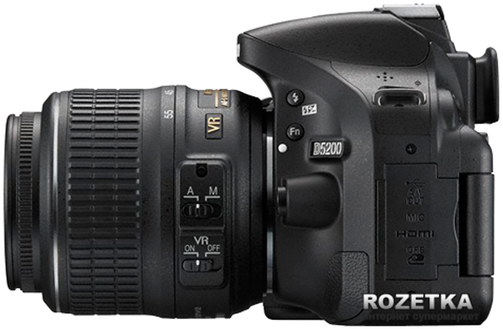 Фотоаппарат Nikon D5200 18-55 VR Kit (VBA350K001) купить на