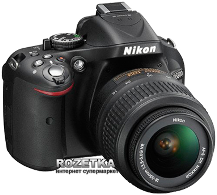 Фотоаппарат Nikon D5200 18-55 VR Kit (VBA350K001) купить на ROZETKA ...