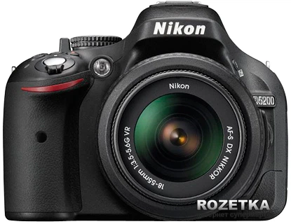 Nikon D5200 18-55 VRキット Фотоапарат Nikon D5200 18-55 VR Kit (VBA350K001) купити на ROZETKA
