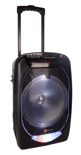 Przenośny głośnik Bluetooth N-GEAR na kółkach 500 W FLASH1510 (7109612292209) - obraz 1