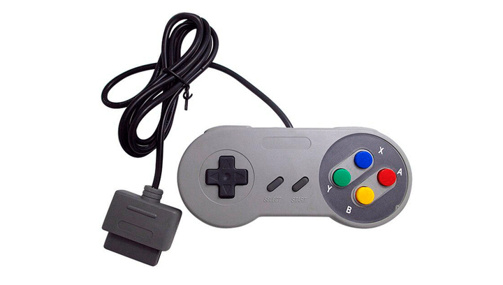 Набір Консоль Nintendo SNES FAT Europe Light Grey Без Геймпада Б/У + Геймпад Дротовий Grey 2.2m 2 шт - зображення 5