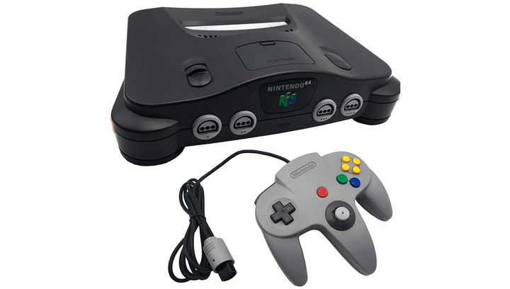 Набор Консоль Nintendo N64 FAT Europe Charcoal Grey Без Геймпада Б/У + Геймпад Проводной Grey 1.8m - изображение 3