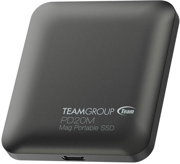 SSD диск Team Group PD20M Mag Portable 1TB USB 3.2 Type-C Gen2x2 Titanium Gray (TPSEG2001T0C108) External - изображение 2