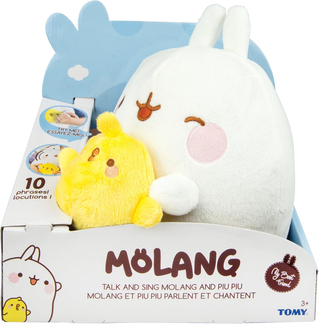 М'яка іграшка Tomy Talk & Sing Molang Plush 23 см (0796714660295) - зображення 1