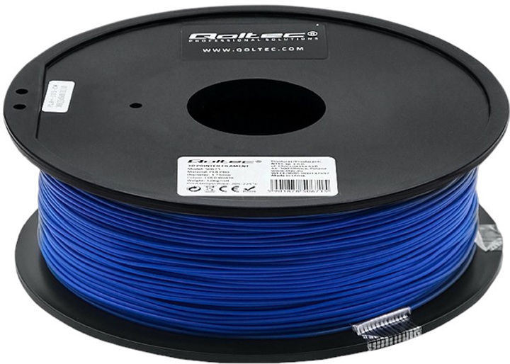 Професійний філамент для 3D-друку Qoltec PLA PRO 1.75 мм 1 кг Blue (5901878506753) - зображення 3